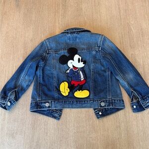 LIKE NEW GAP Kids Mickey Mouse Icon Denim Jacket 4T